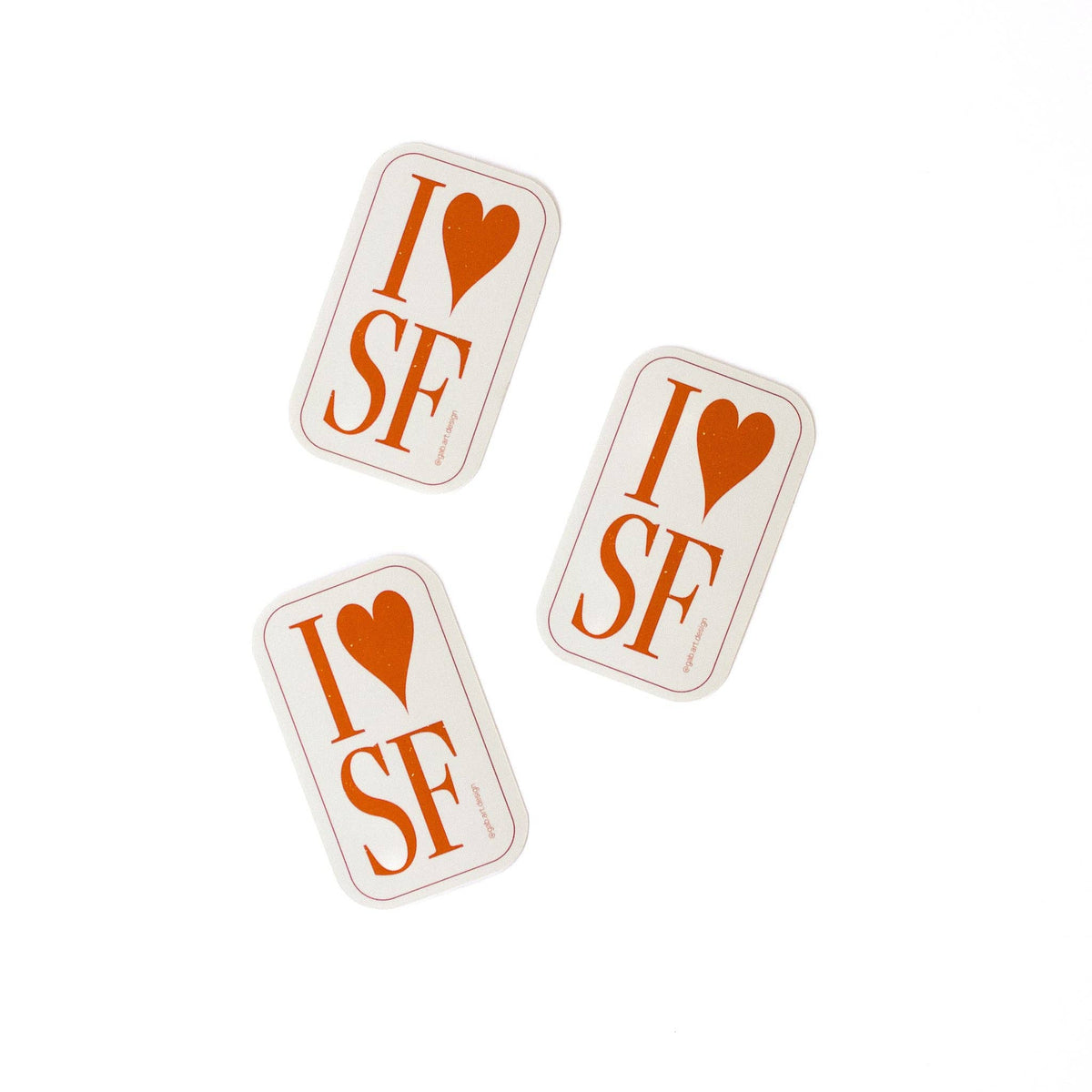 Gab Art & Design - I <3 san francisco sticker