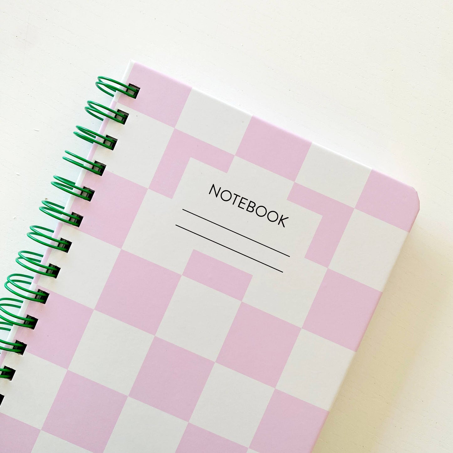The Paper + Craft Pantry - Pink Checkered Multi-Paper Notebook