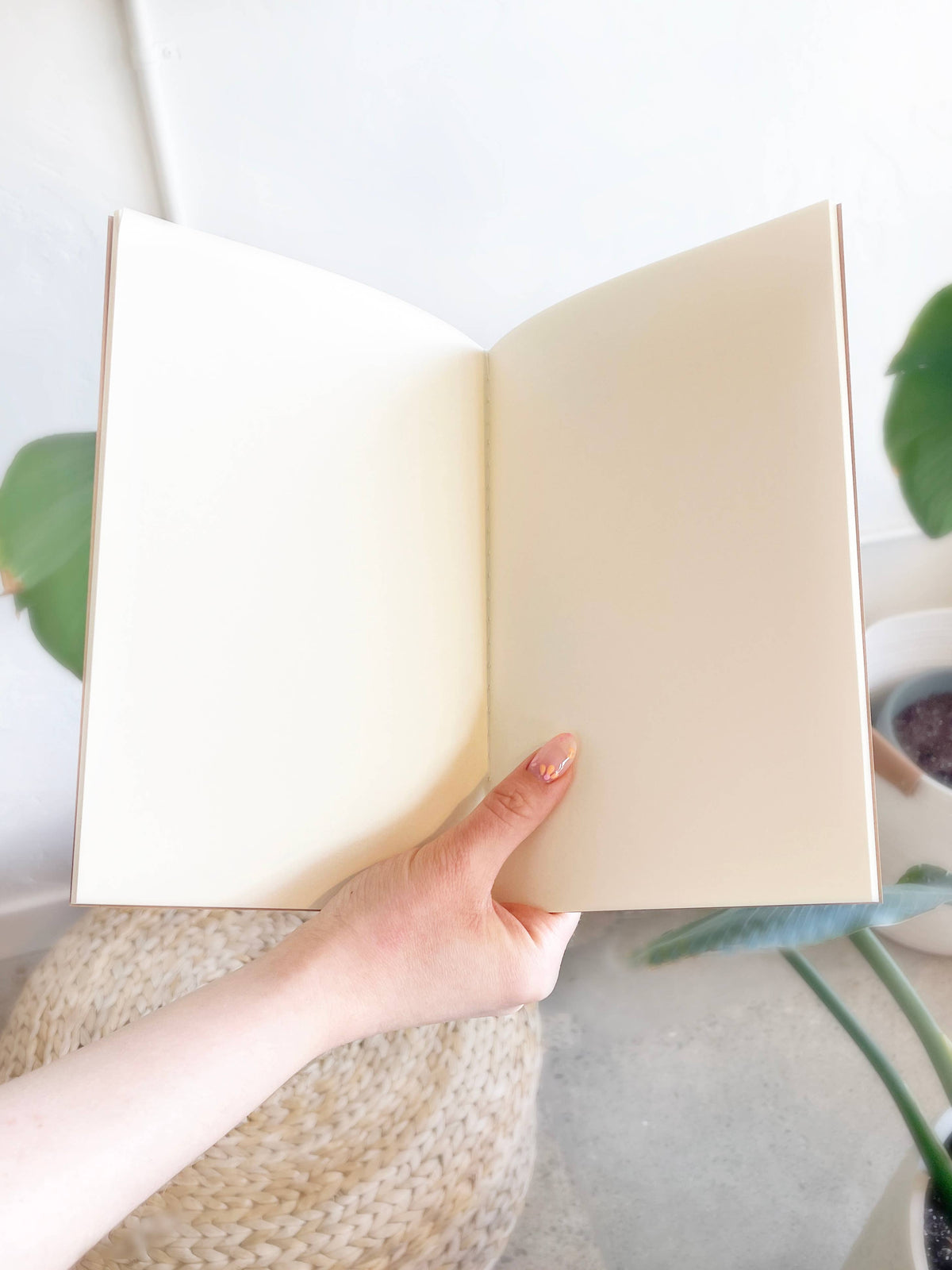 Studio Portmanteau - A5 Medium Saddle Stitch Blank Notebooks: Kraft