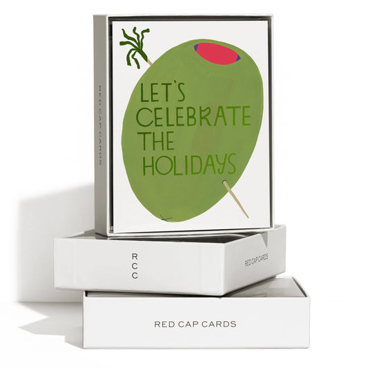 Red Cap Cards - Olive Holidays holiday greeting card