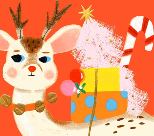 Carolyn Suzuki - XMAS DELIVERY - Holiday Card Box Set of 6