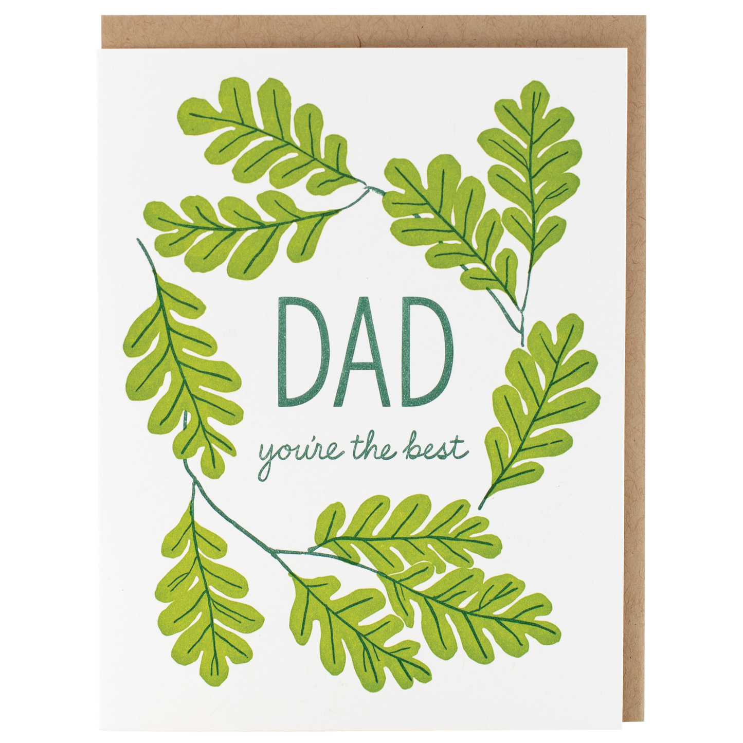 Smudge Ink - Oak Wreath Father's Day Card