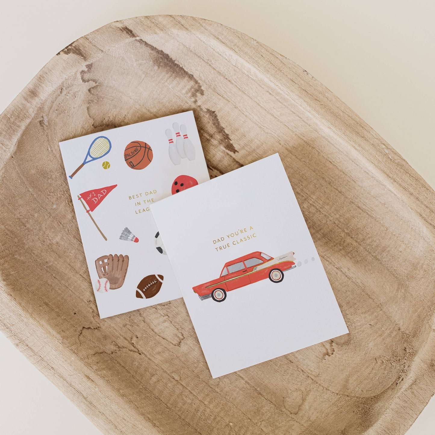 Ramona & Ruth - Dad Classic Car Card