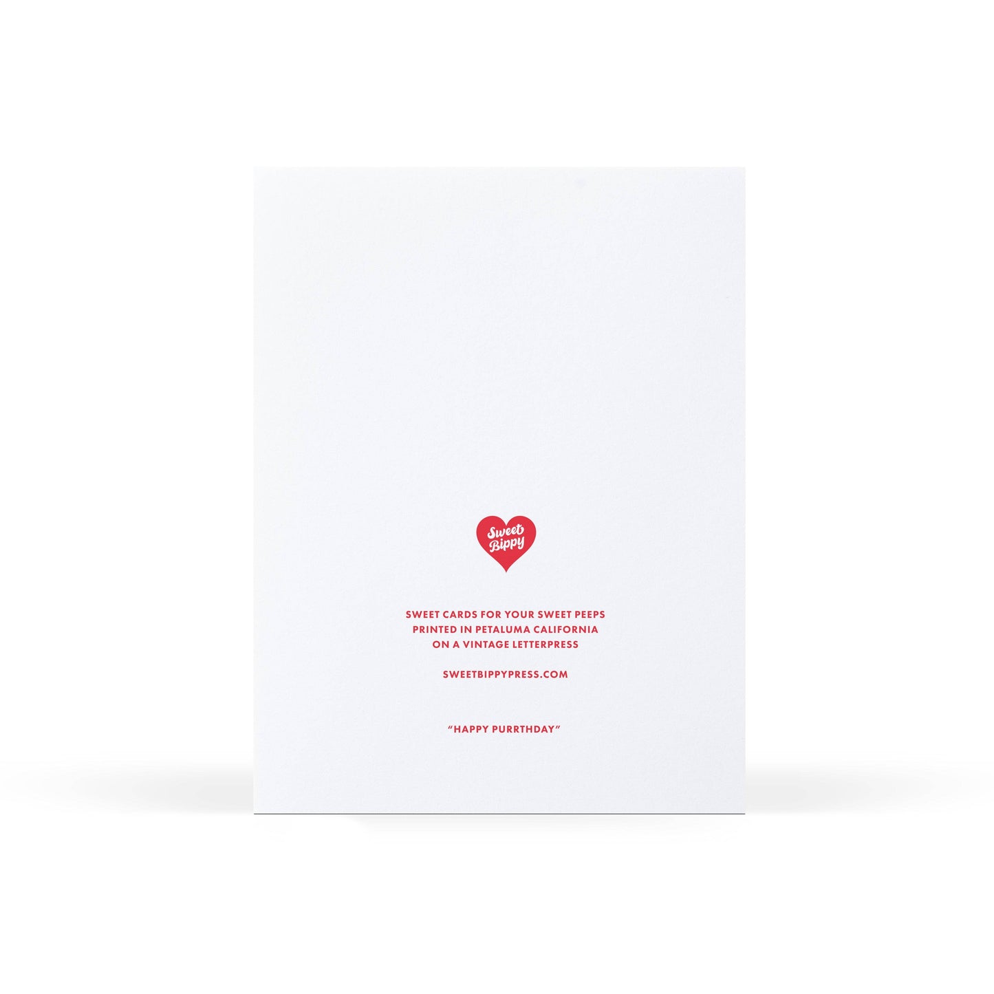 Sweet Bippy Press - Happy Purrthday Greeting Card