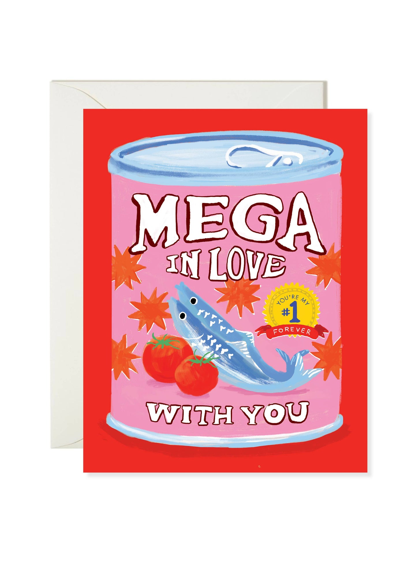 Karen Schipper - Mega Love Can - Cute Fish Love Card