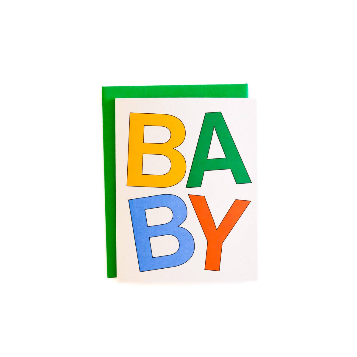 Gab Art & Design - Baby block letters - greeting card