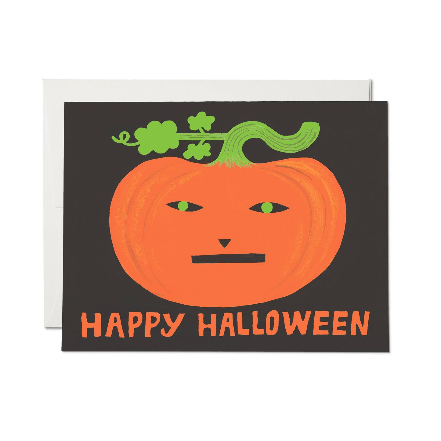 Red Cap Cards - Jack-o'-Lantern Halloween greeting card