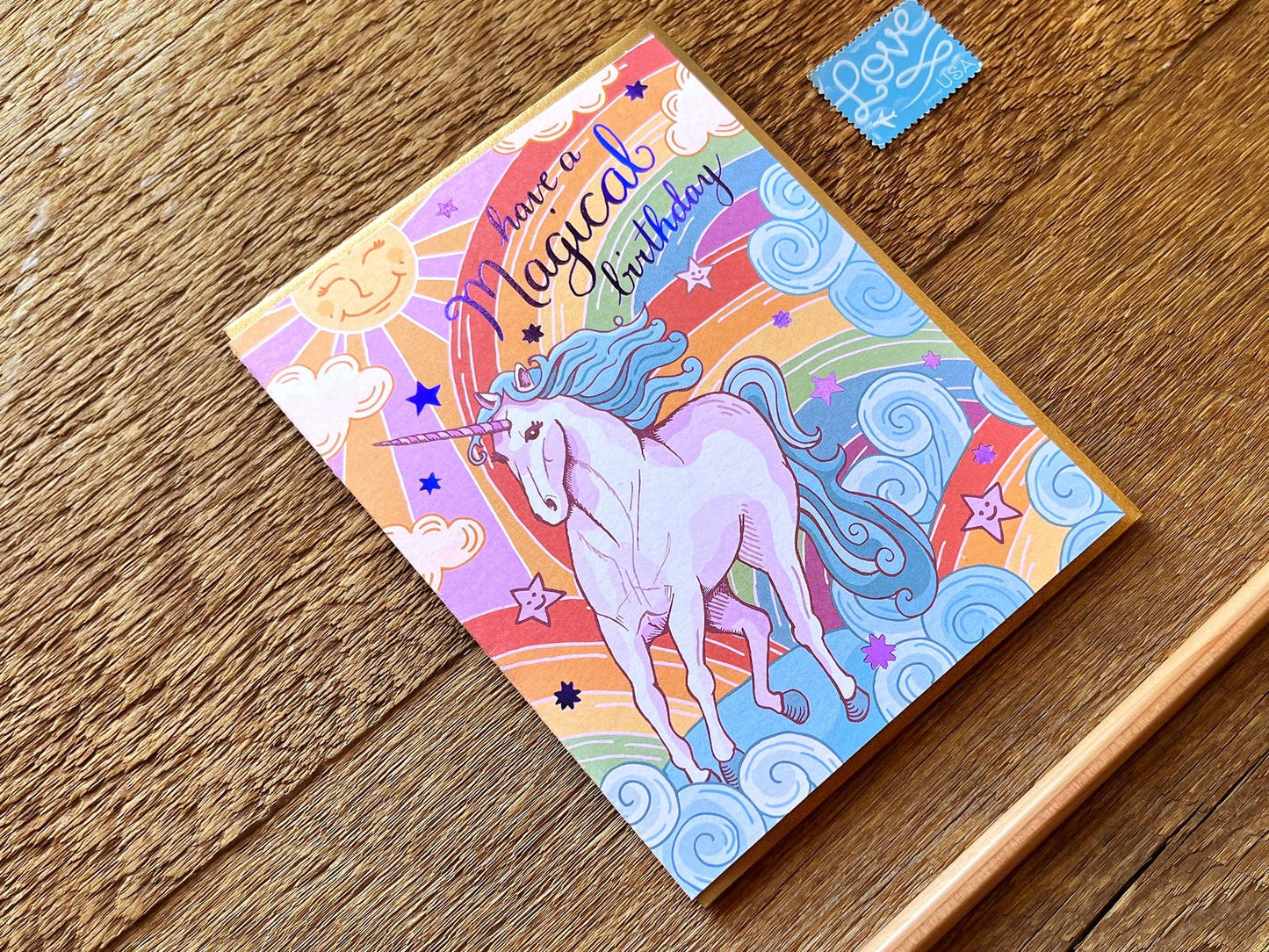 Noteworthy Paper & Press - Unicorn Birthday Card