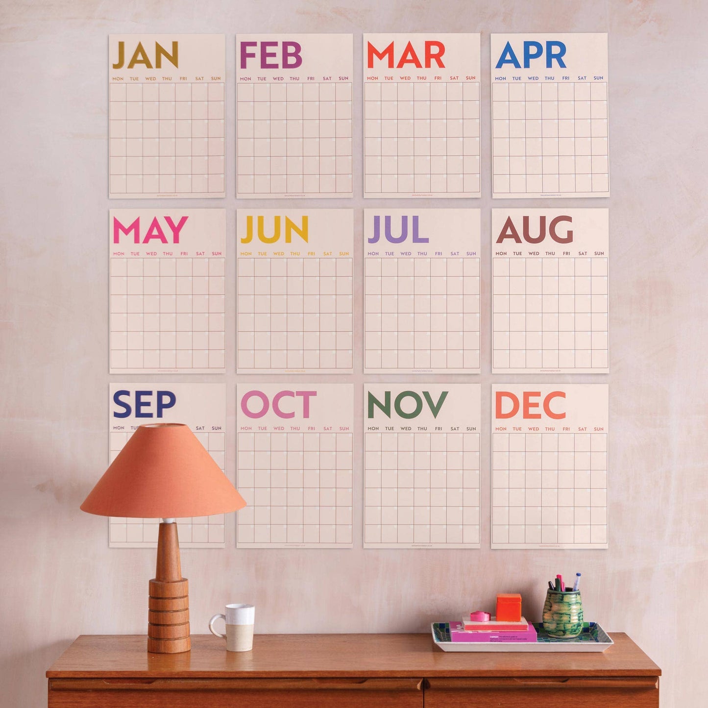 Good Tuesday (Once Upon a Tuesday) - Monthly Undated A3 Wall Planner | 12 Pages | Simply Bright