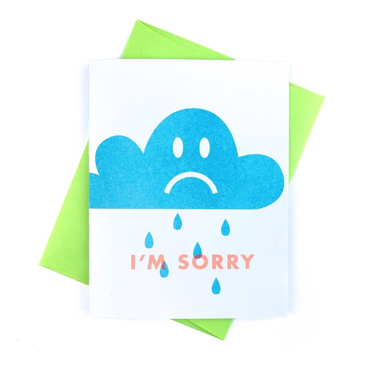 Next Chapter Studio - I'm Sorry Cloud - Risograph Greeting Card