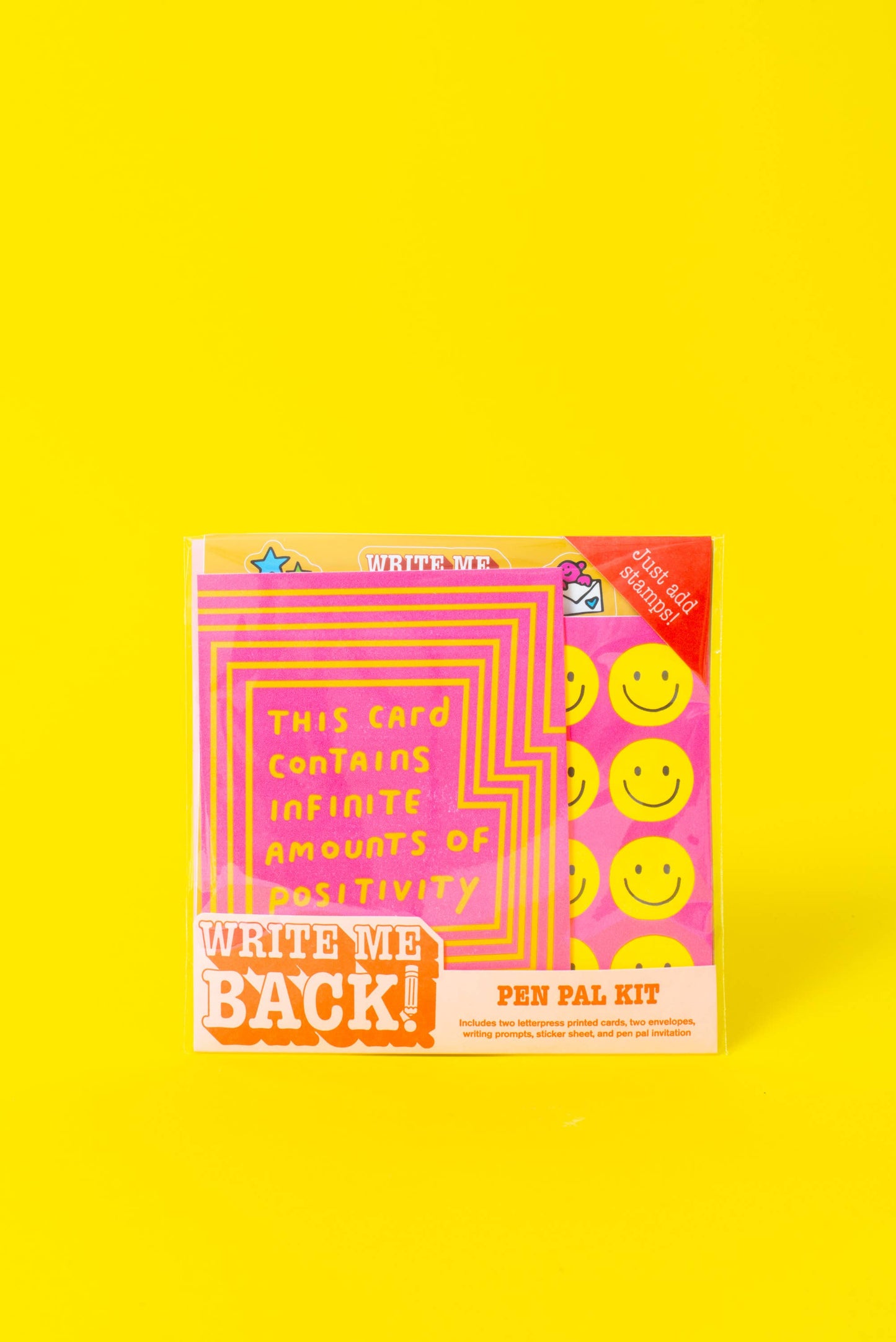 Egg Press - Positivity + Smiles Letter Writing Write Me Back Pen Pal Kit