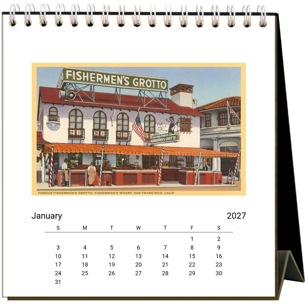 Found Image Press - San Francisco 2027 Desk Calendar