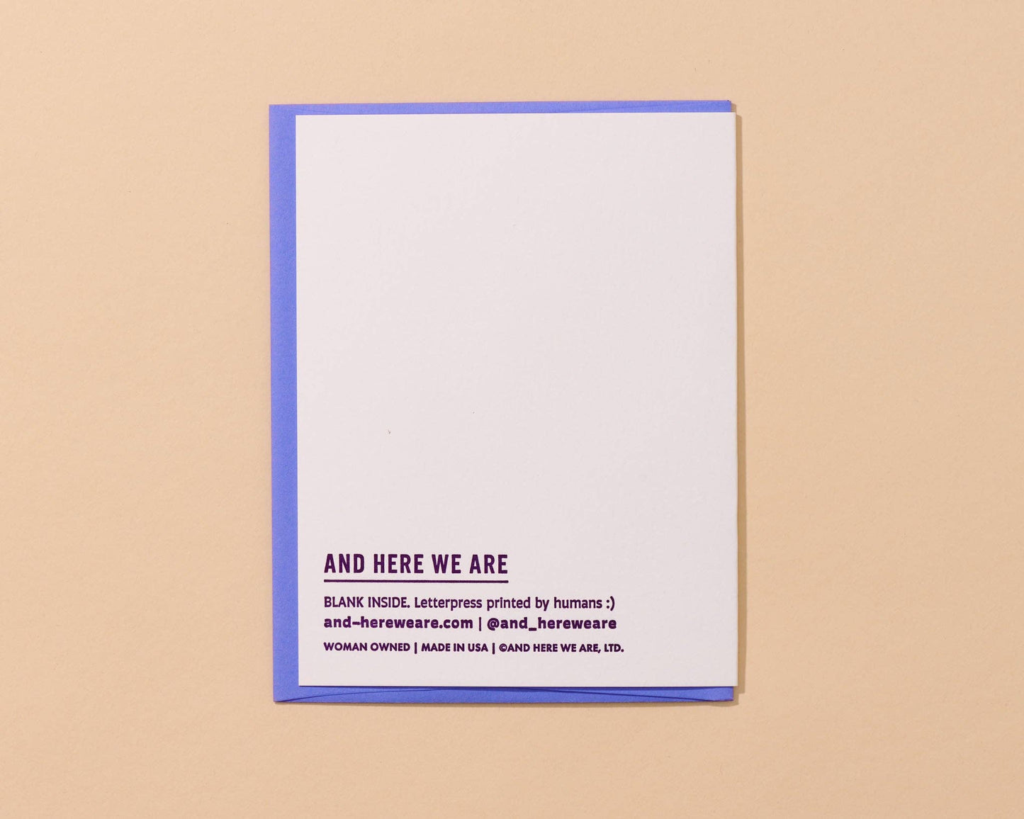 And Here We Are - Magritte Pipe Birthday Card - Ceci N'est Pas Une Birthday Card - Letterpress, Made in USA - Fine Art, Surrealist, Treachery of Images