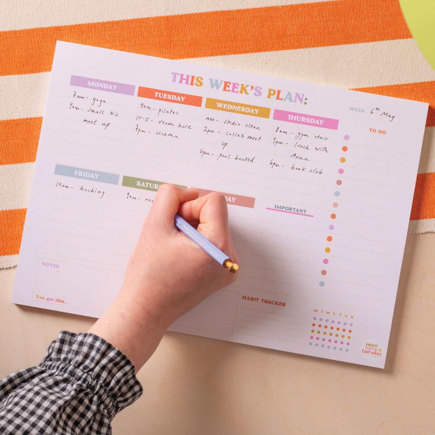 Good Tuesday - A4 Weekly Planner Pad with Habit Tracker | You Got This