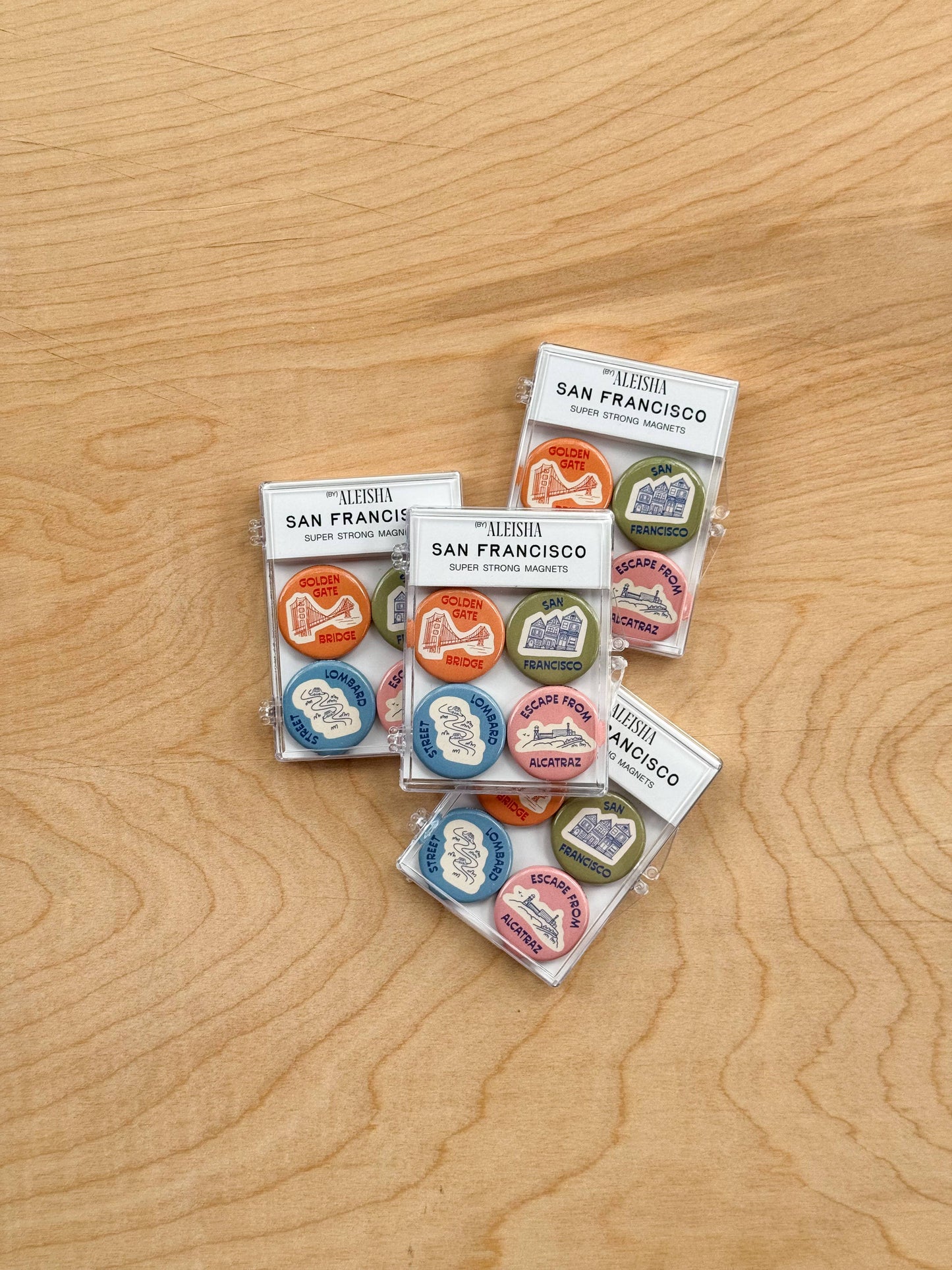 By Aleisha - San Francisco Icons Magnet Set
