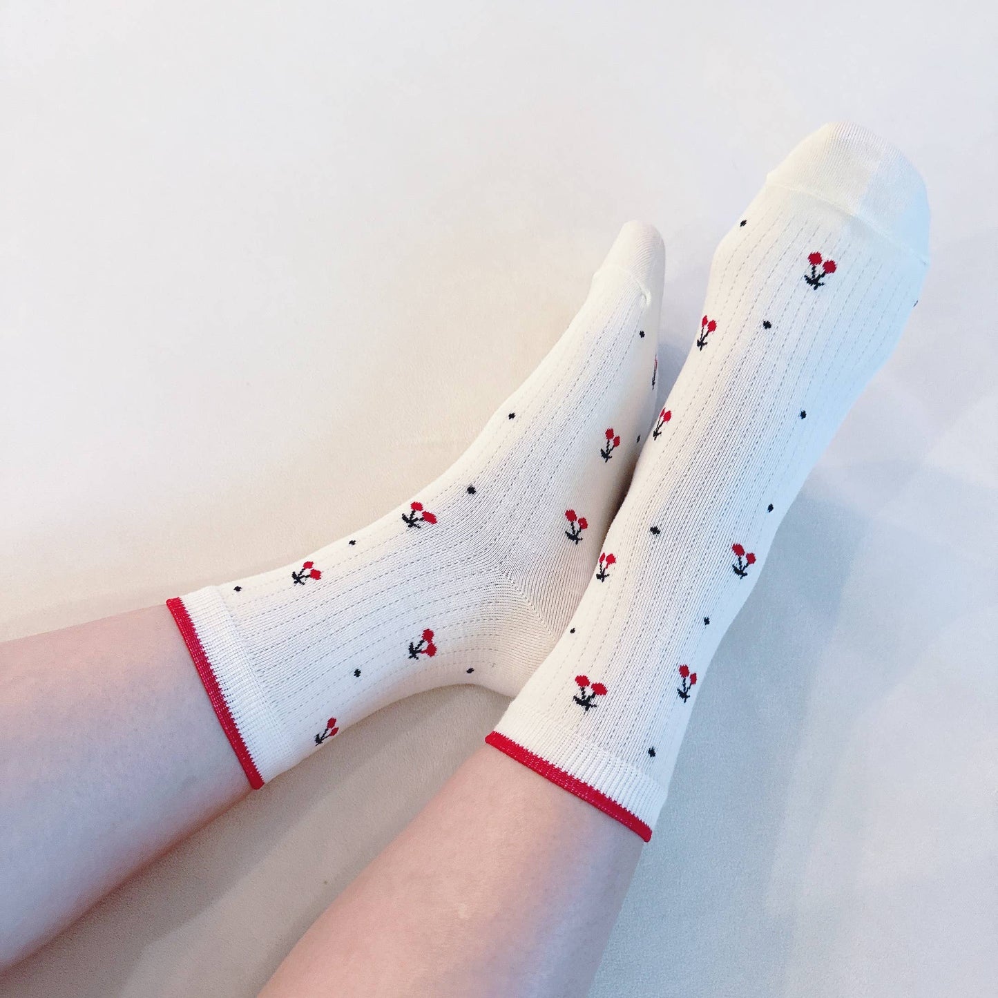Ellison+Young - Cherries All Over Sock