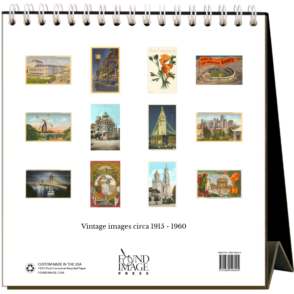 Found Image Press - San Francisco 2026 Desk Calendar