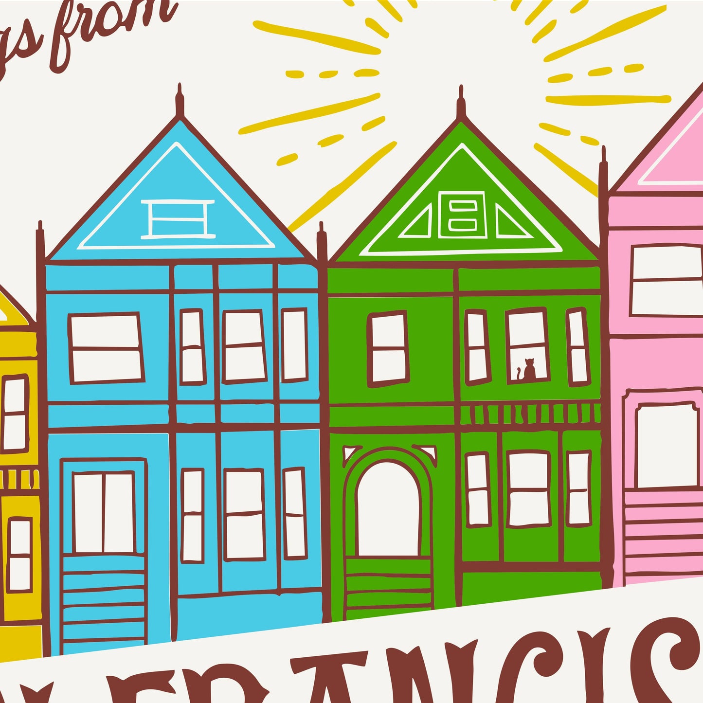 Sweet Bippy Press - Painted Ladies Greeting Card