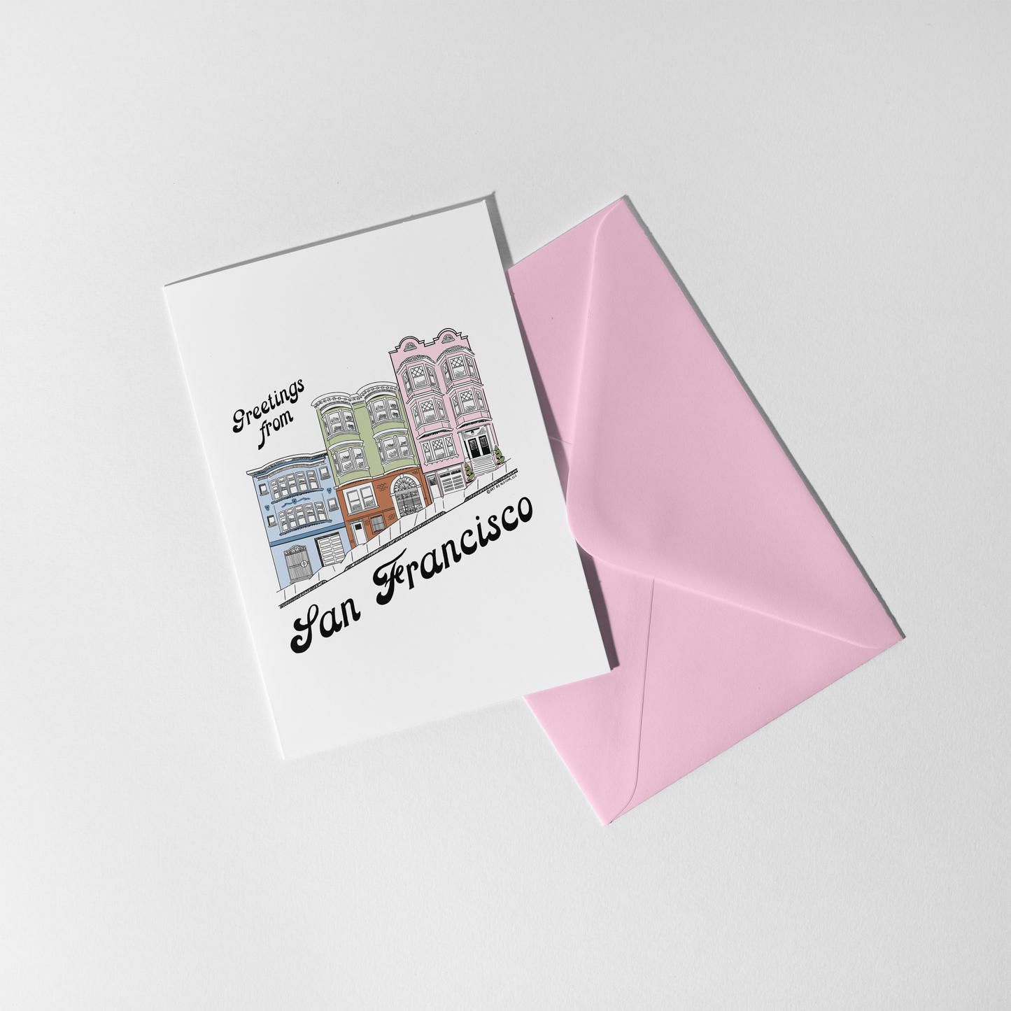 By Aleisha - Home Sweet San Francisco Greeting Card (Blank)
