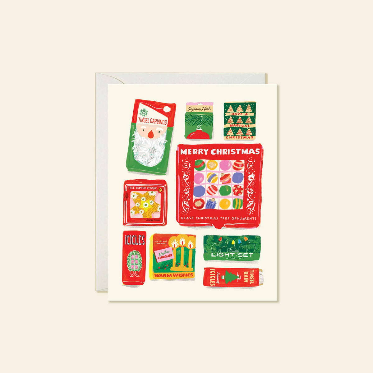 Karen Schipper - Christmas Packaging – Vintage Holiday Greeting Card