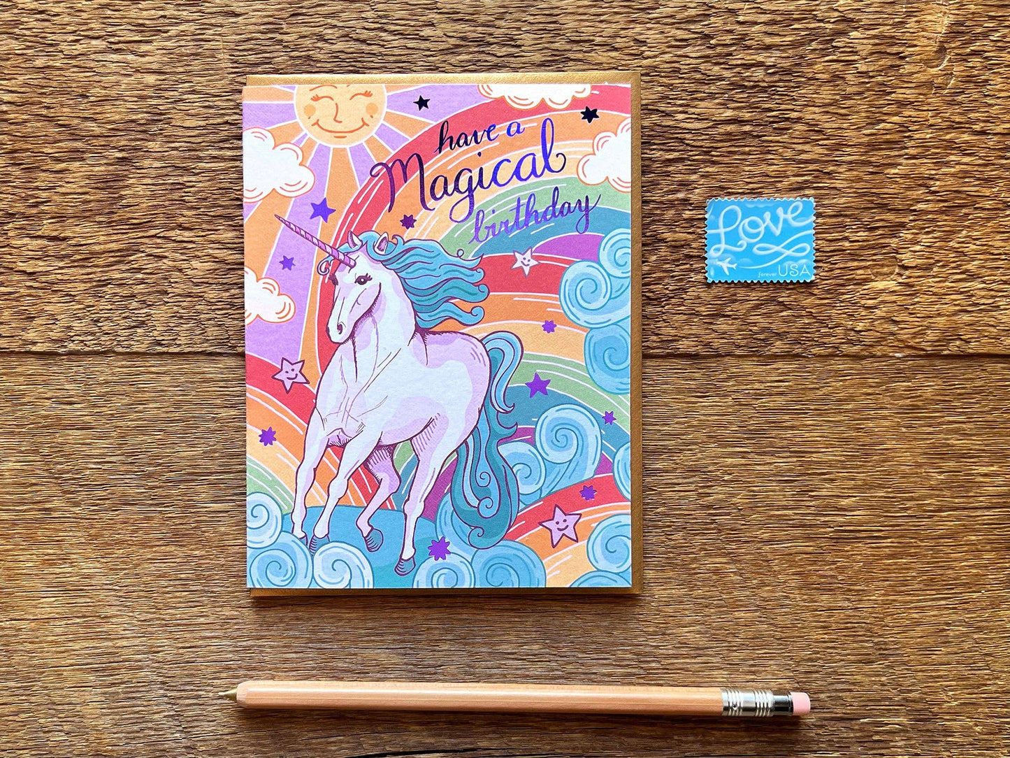 Noteworthy Paper & Press - Unicorn Birthday Card