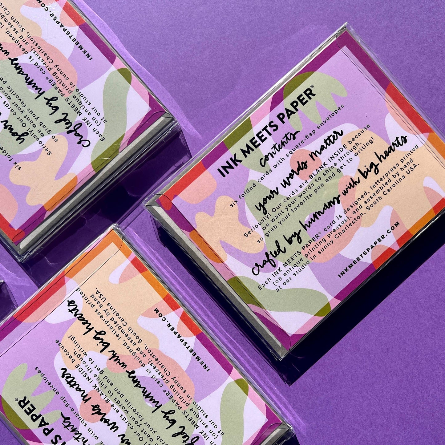 INK MEETS PAPER - Valentine's Day Heart boxed set of cards