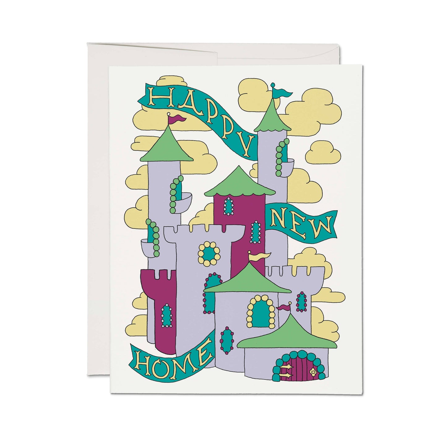 Red Cap Cards - New Castle greeting card: Single