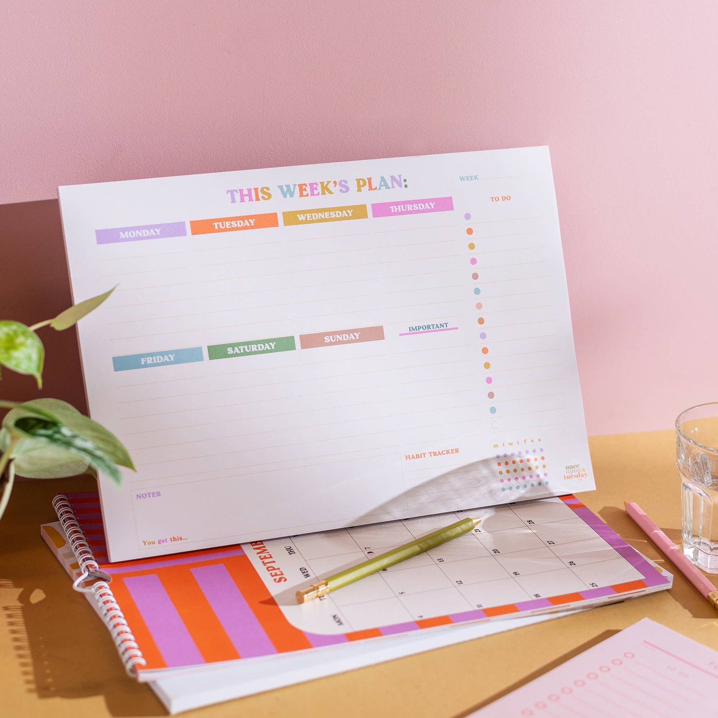 Good Tuesday - A4 Weekly Planner Pad with Habit Tracker | You Got This