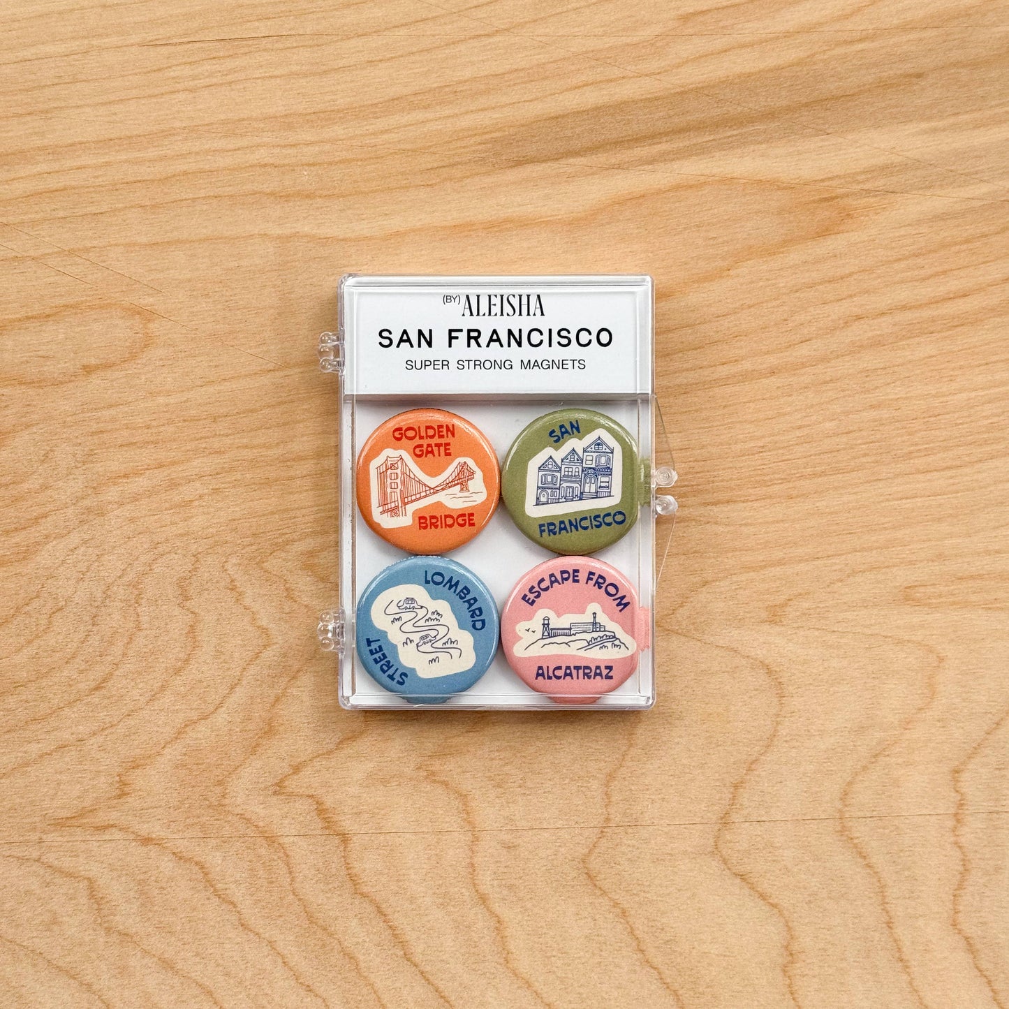 By Aleisha - San Francisco Icons Magnet Set