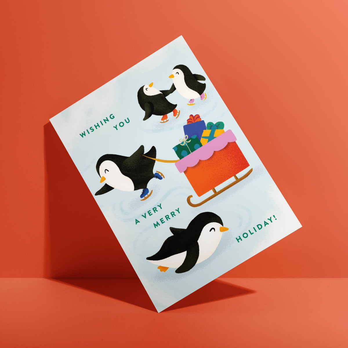 Ana Peake - Penguin Christmas Greeting Card