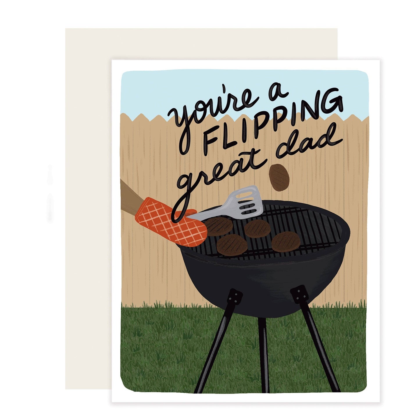 Slightly Stationery - Flipping Great Dad | Barbecue Bbq Dad Father'S Day Card