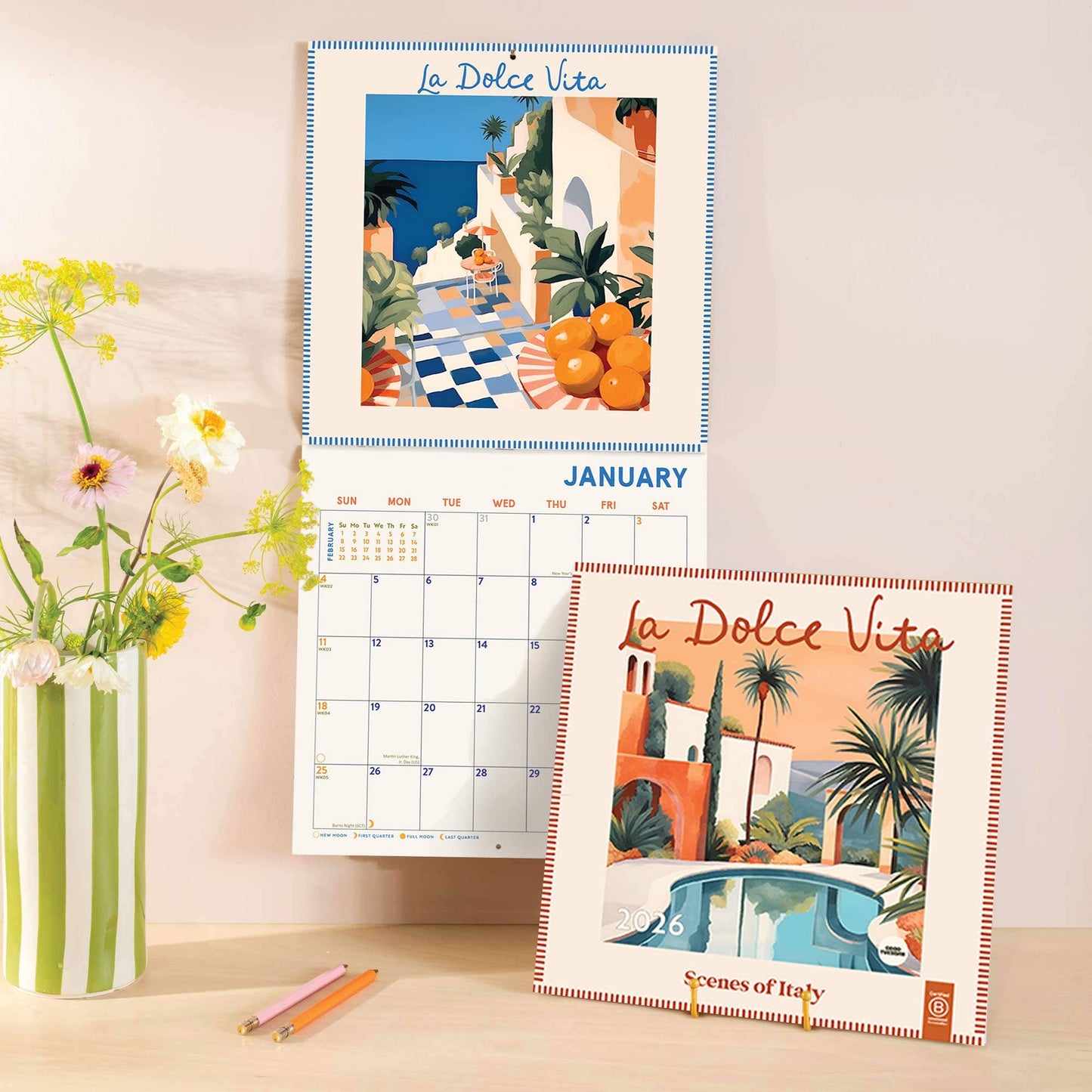 Good Tuesday (Once Upon a Tuesday) - 2026 Wall Calendar | La Dolce Vita | Scenes of Italy
