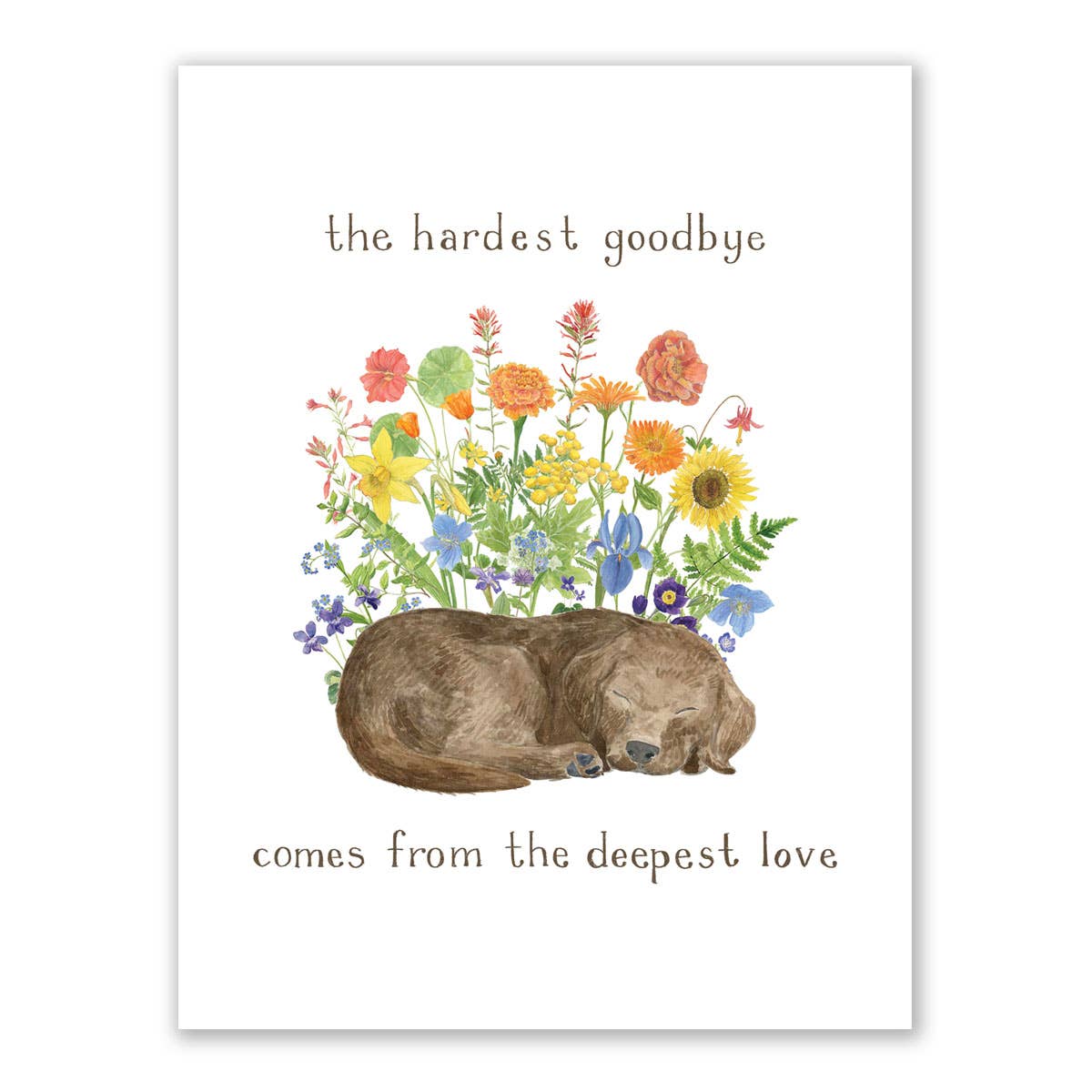 Yardia - Dog Pet Sympathy Card - Pet Loss Card