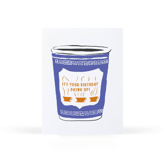 Sweet Bippy Press - Birthday Coffee Cup Greeting Card