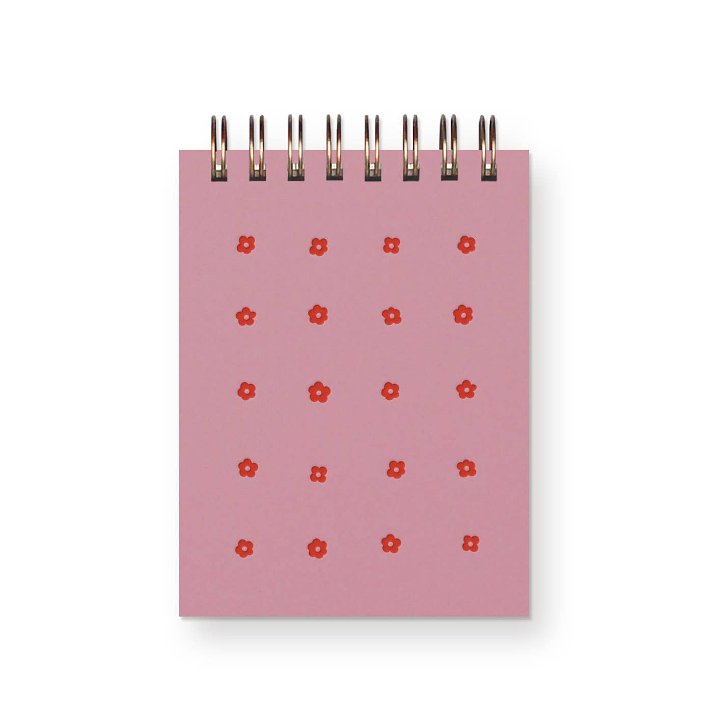 Ruff House Print Shop - Flower Grid Mini Jotter Notebook: Thistle Cover | Canyon Ink