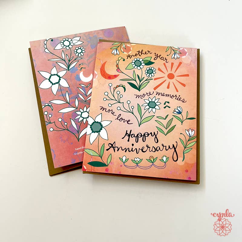 Cynla - Anniversary Memories Card - love card happy anniversary card