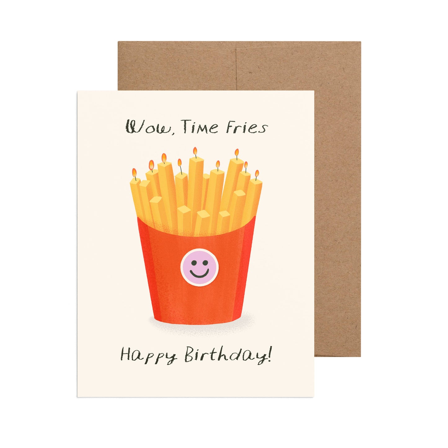 Ana Peake - Time Fries Birthday Greeting Card