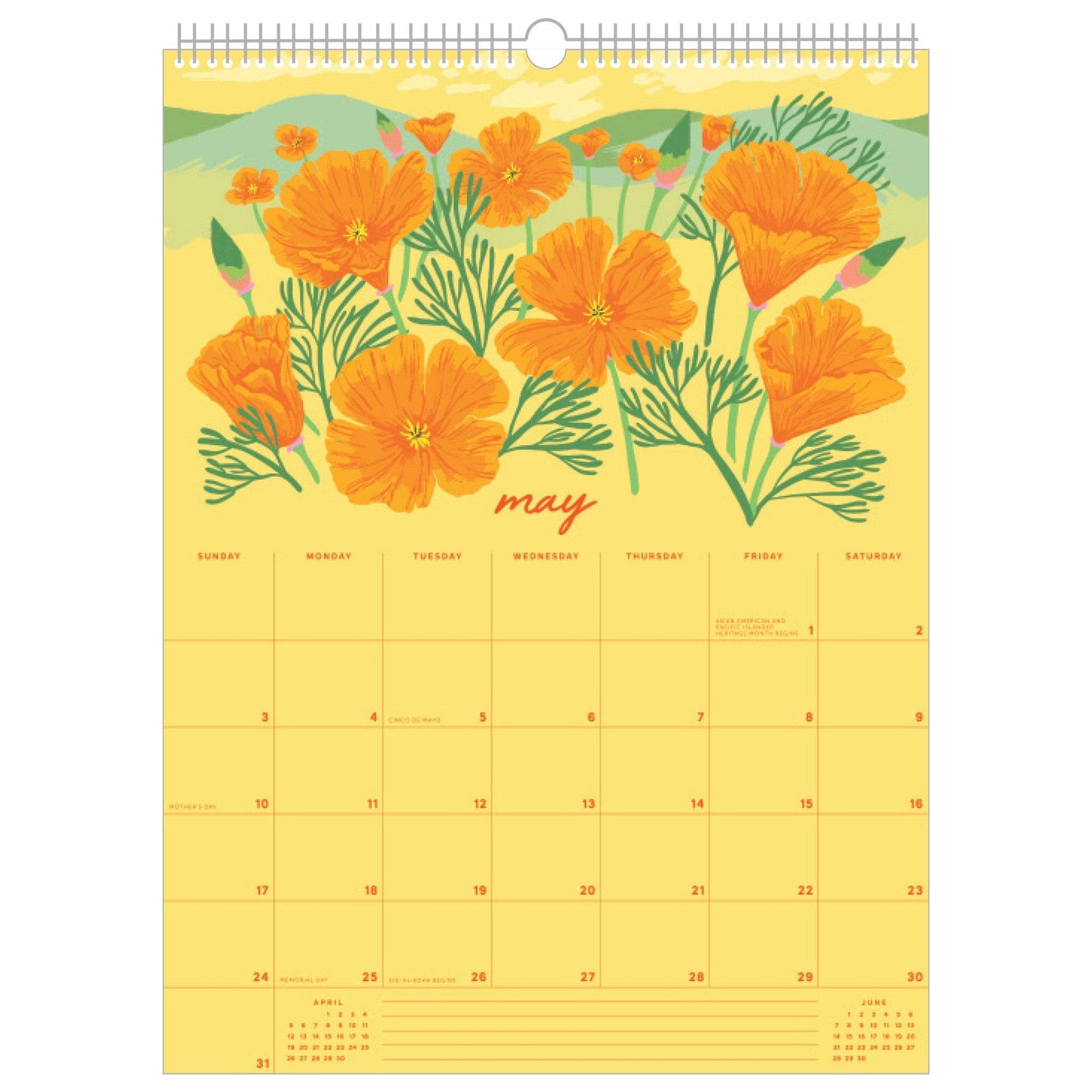 Smudge Ink - 2026 Wildflower Wall Calendar