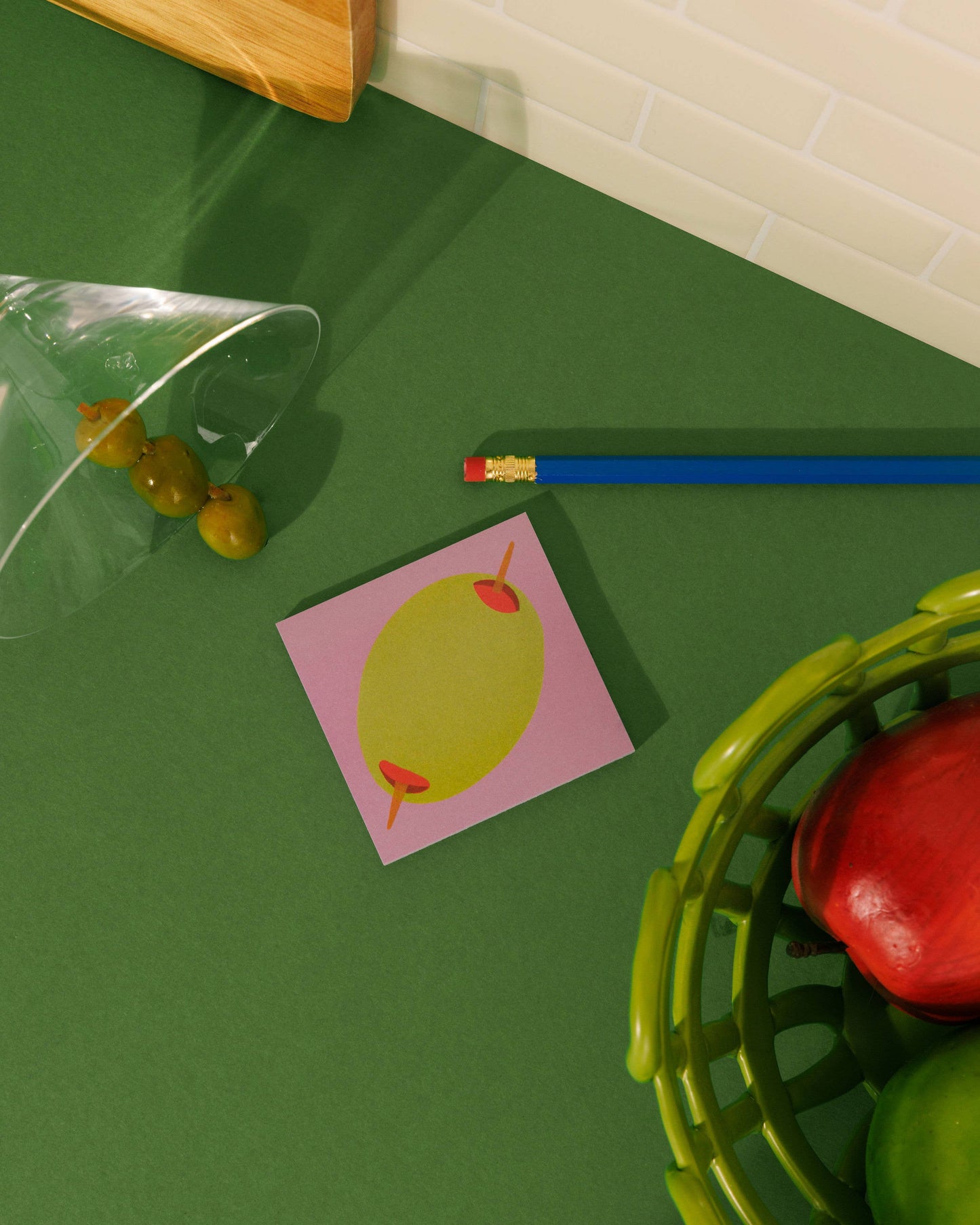 Mel Andrel - Olive Sticky Notes