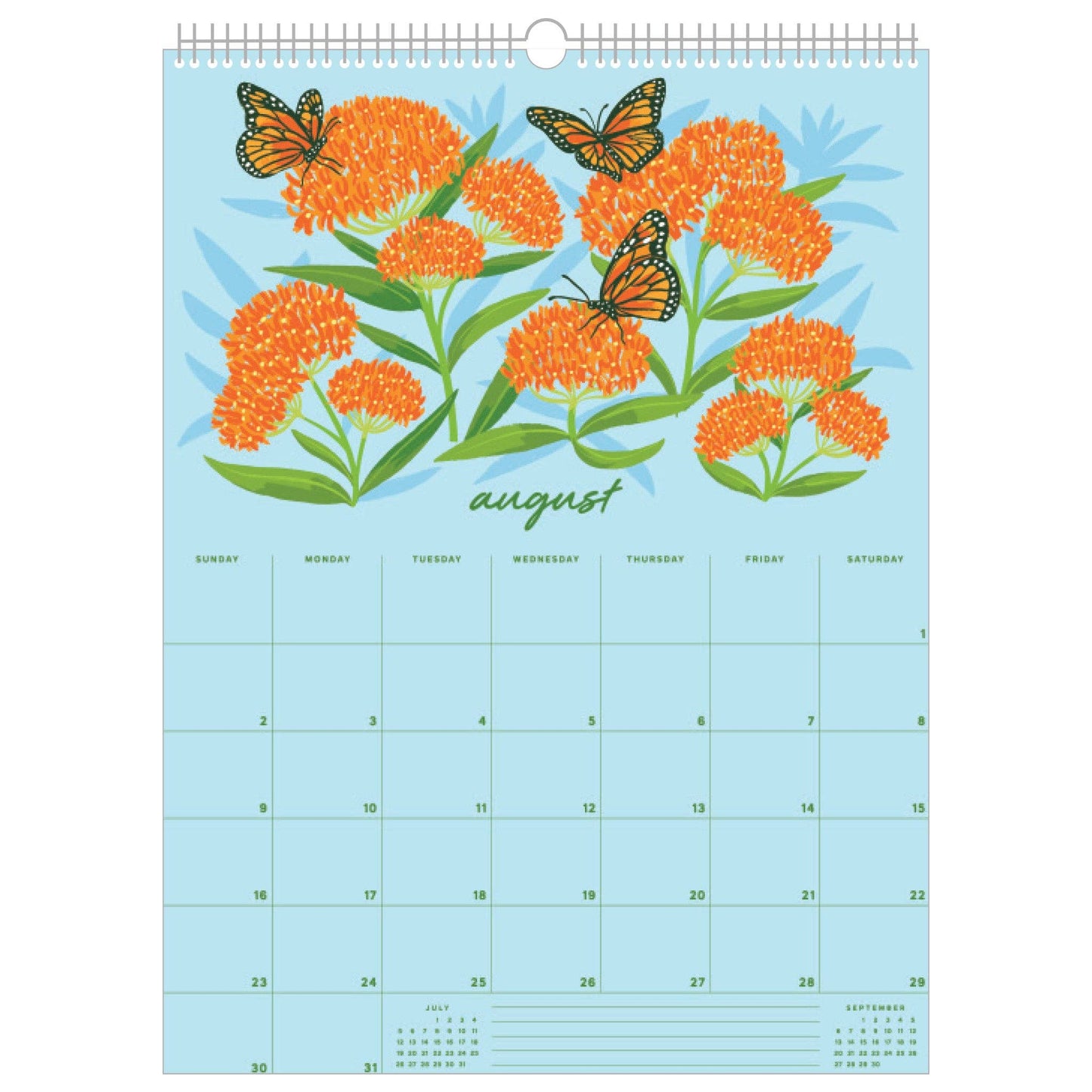 Smudge Ink - 2026 Wildflower Wall Calendar