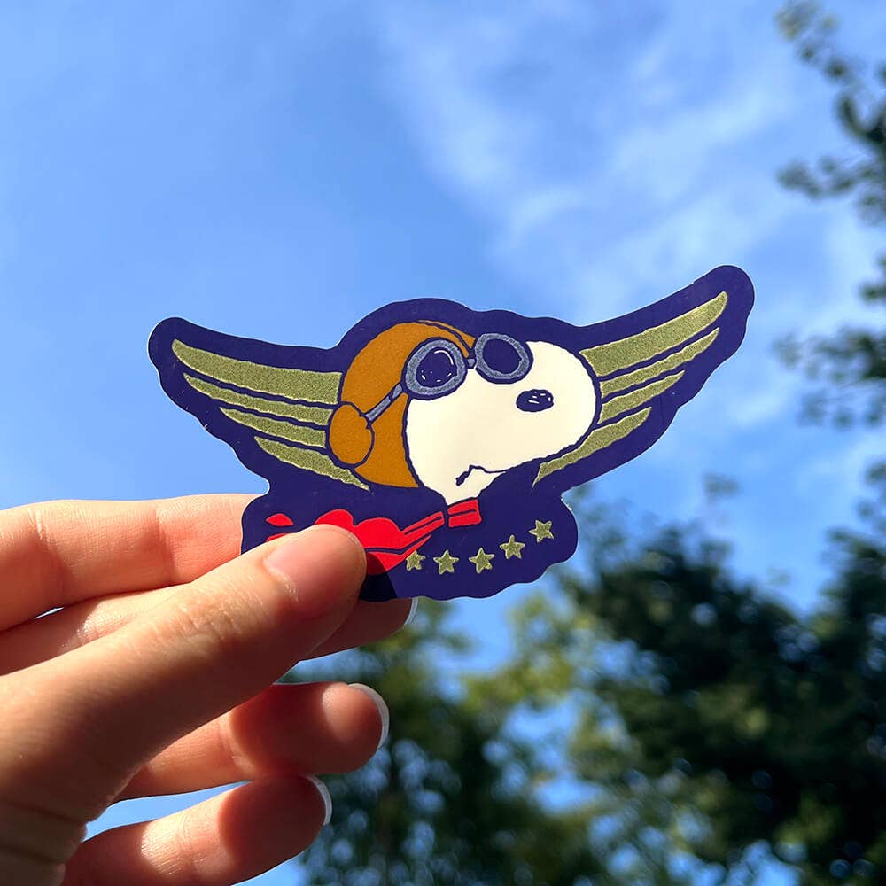 Apply Stickers - Flying Ace Snoopy - Die-Cut Sticker