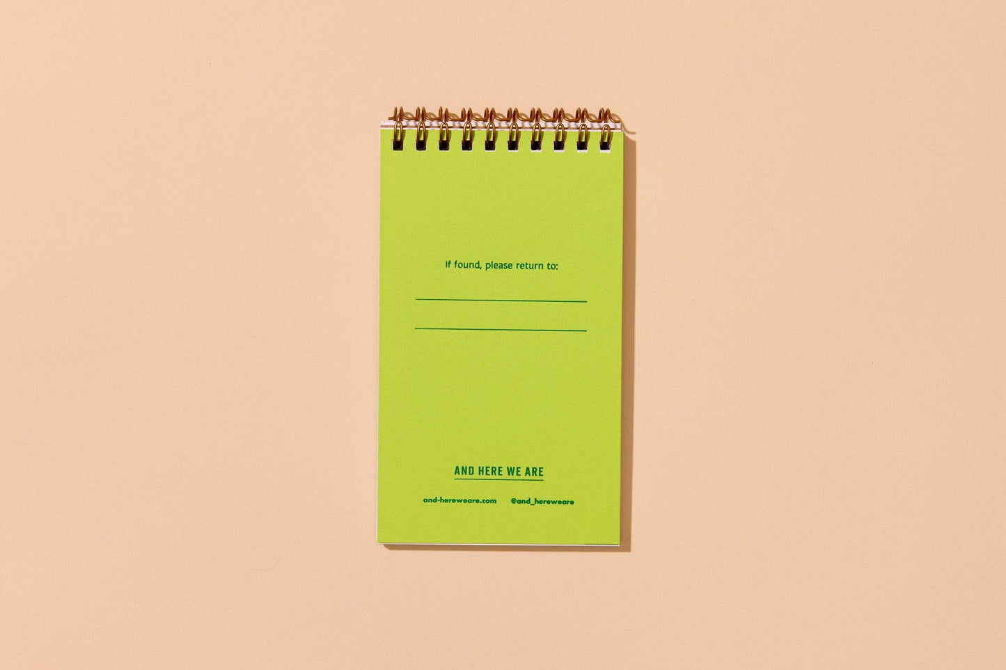 And Here We Are - Aster Wildflower Letterpress Spiral Pocket Size Notebook - Mothers Day,Ants Letterpress Pocket Size Spiral Notebook -Made in USA