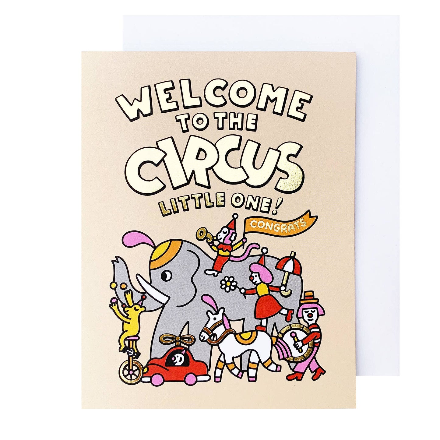 The Social Type - Little One Circus Baby Card