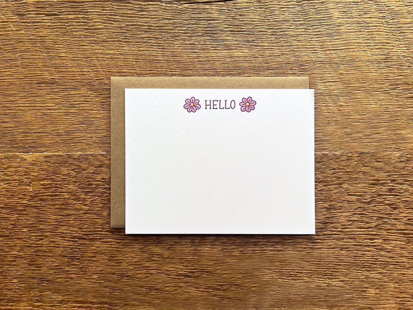 Noteworthy Paper & Press - Hello Flower Flat Notes (Boxed Set of 8)