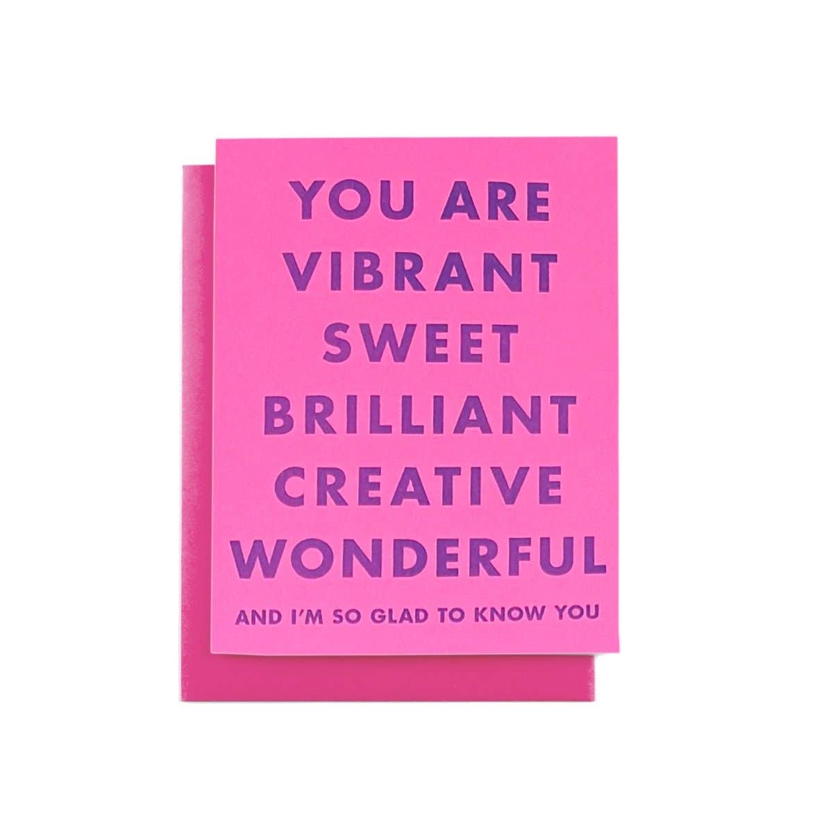 Next Chapter Studio - "You Are Vibrant..." Gratitude Risograph Card