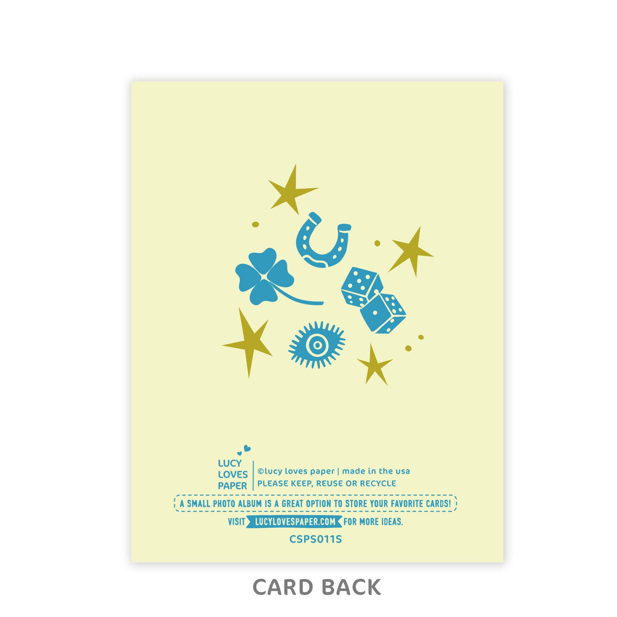 Lucy Loves Paper - Buena Suerte | Good Luck Card in Spanish