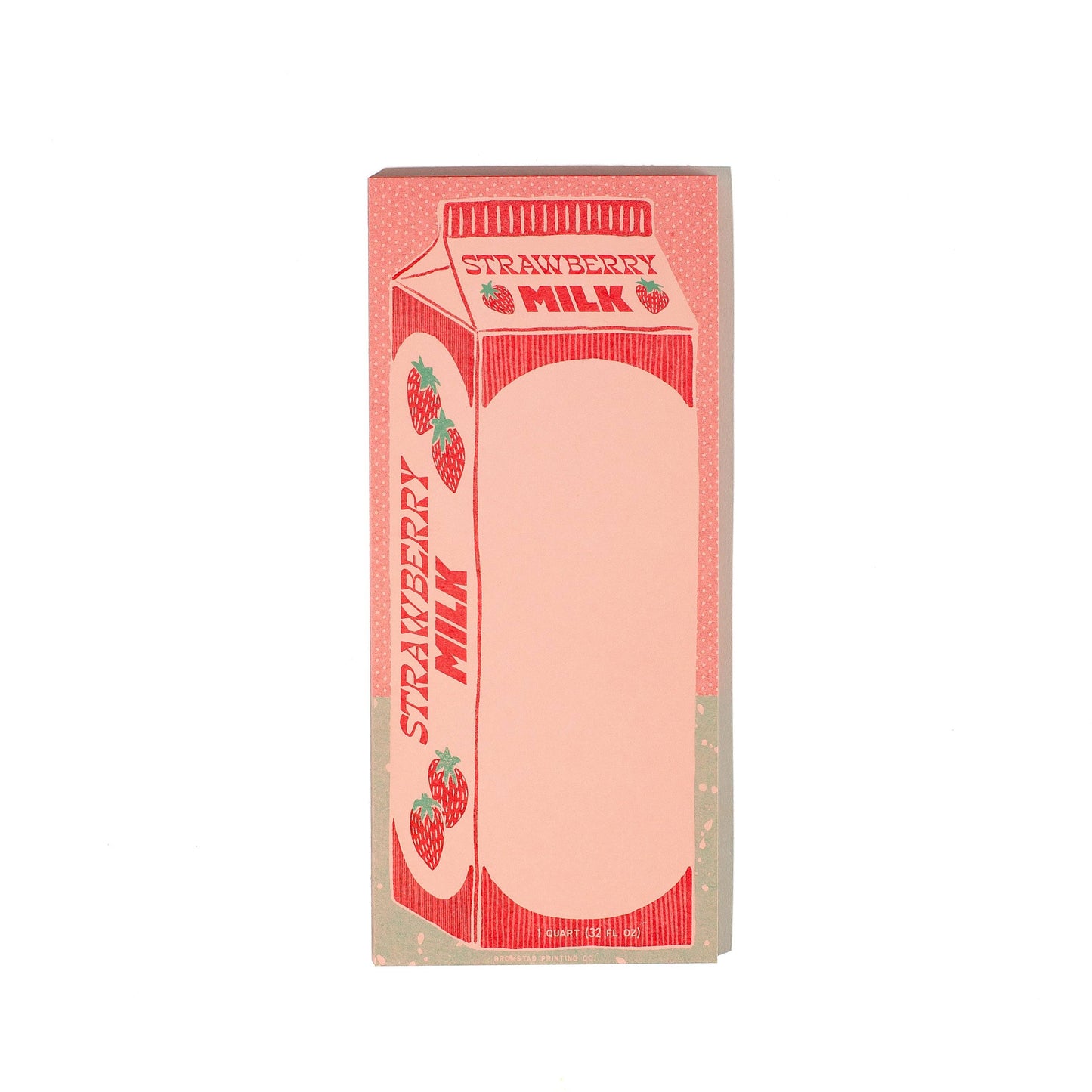 Bromstad Printing Co. - Strawberry Milk - Risograph Notepad