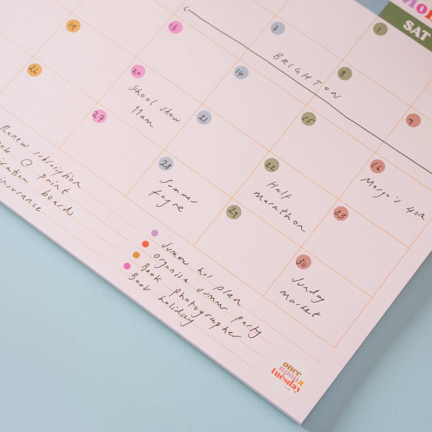 Good Tuesday (Once Upon a Tuesday) - A4 Monthly Planner Pad | You Got This