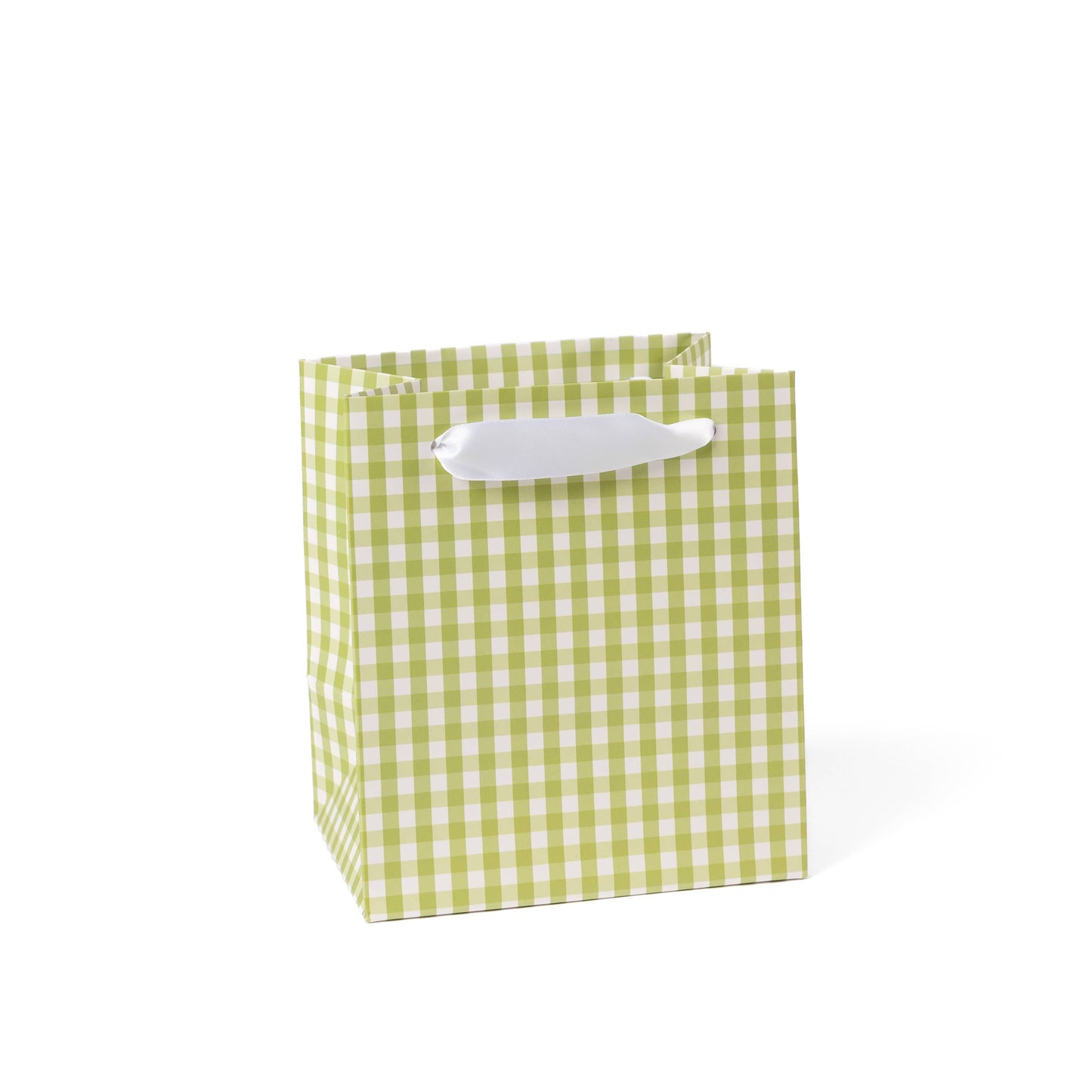 Elyse Breanne Design - Green Gingham Gift Bag: Small