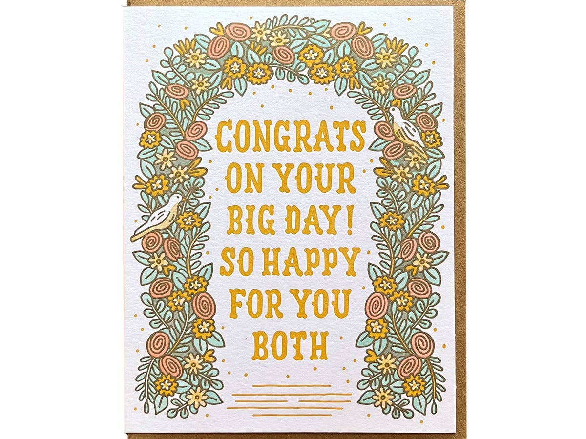 Noteworthy Paper & Press - Congrats Wedding Arch Card